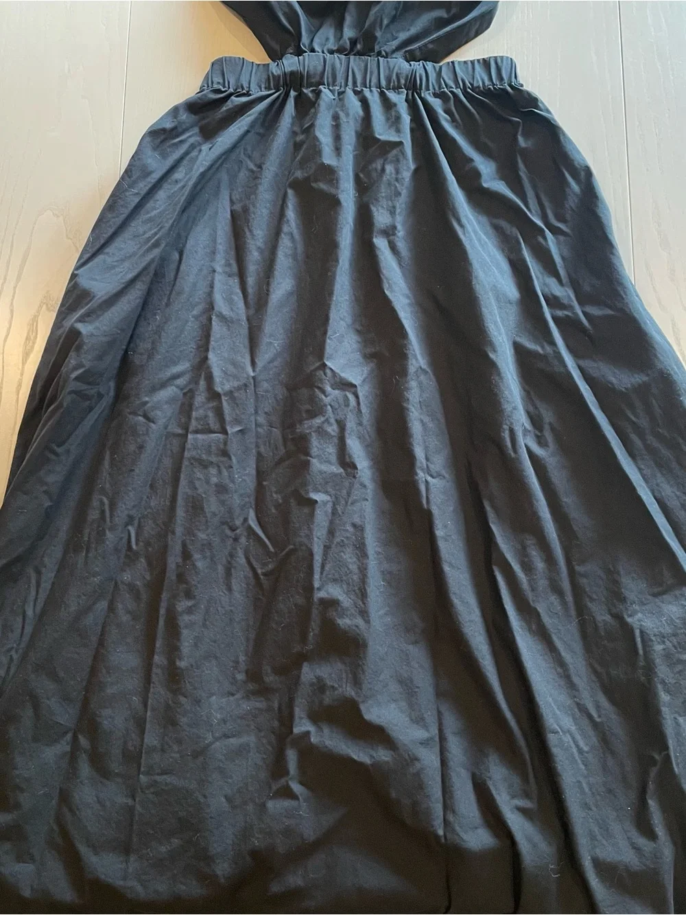 Abercrombie & Fitch High-Neck Open Back Midi Dress (Black) - Size XS